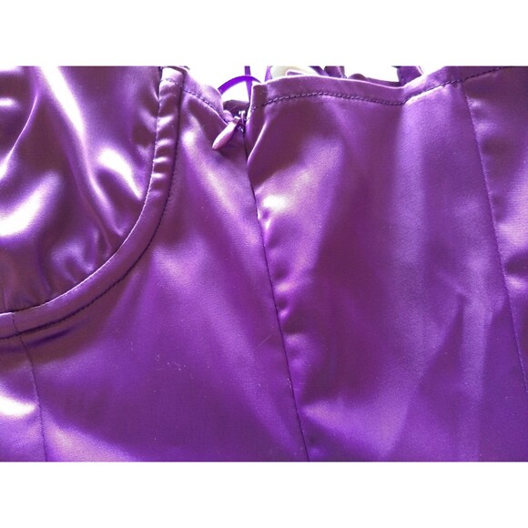 SKY TO MOON Bustier Dress Envy Violet‎ Purple Bodycon Straps Size M - Picture 9 of 15